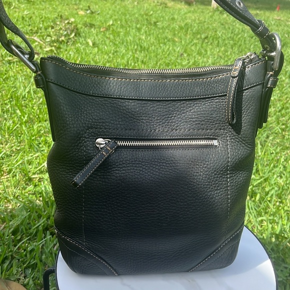 COACH Pebbled Leather Convertible Slim Bucket - Picture 2 of 10